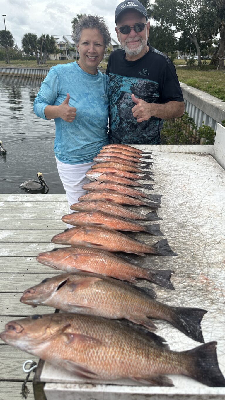 Guests with their catch on an Apollo Beach fishing charter, photo 9